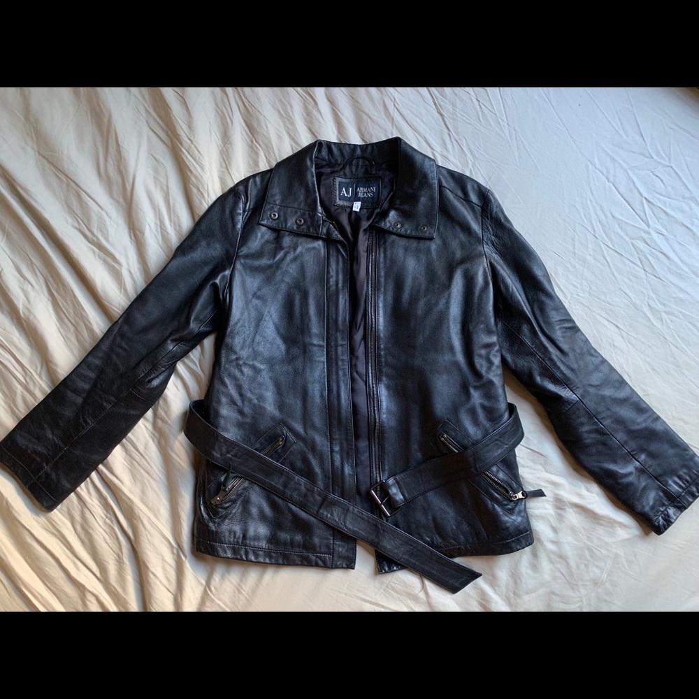 Armani Jeans Leather Jacket
